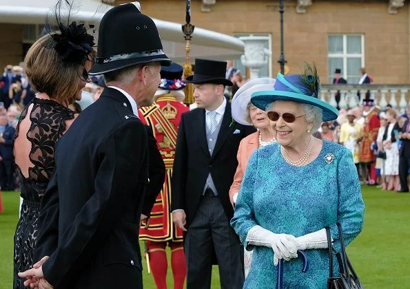 Princess Eugenie wore PALMER HARDING April button through striped dress. Prince William, The Duchess of Gloucester, Princess Alexandra