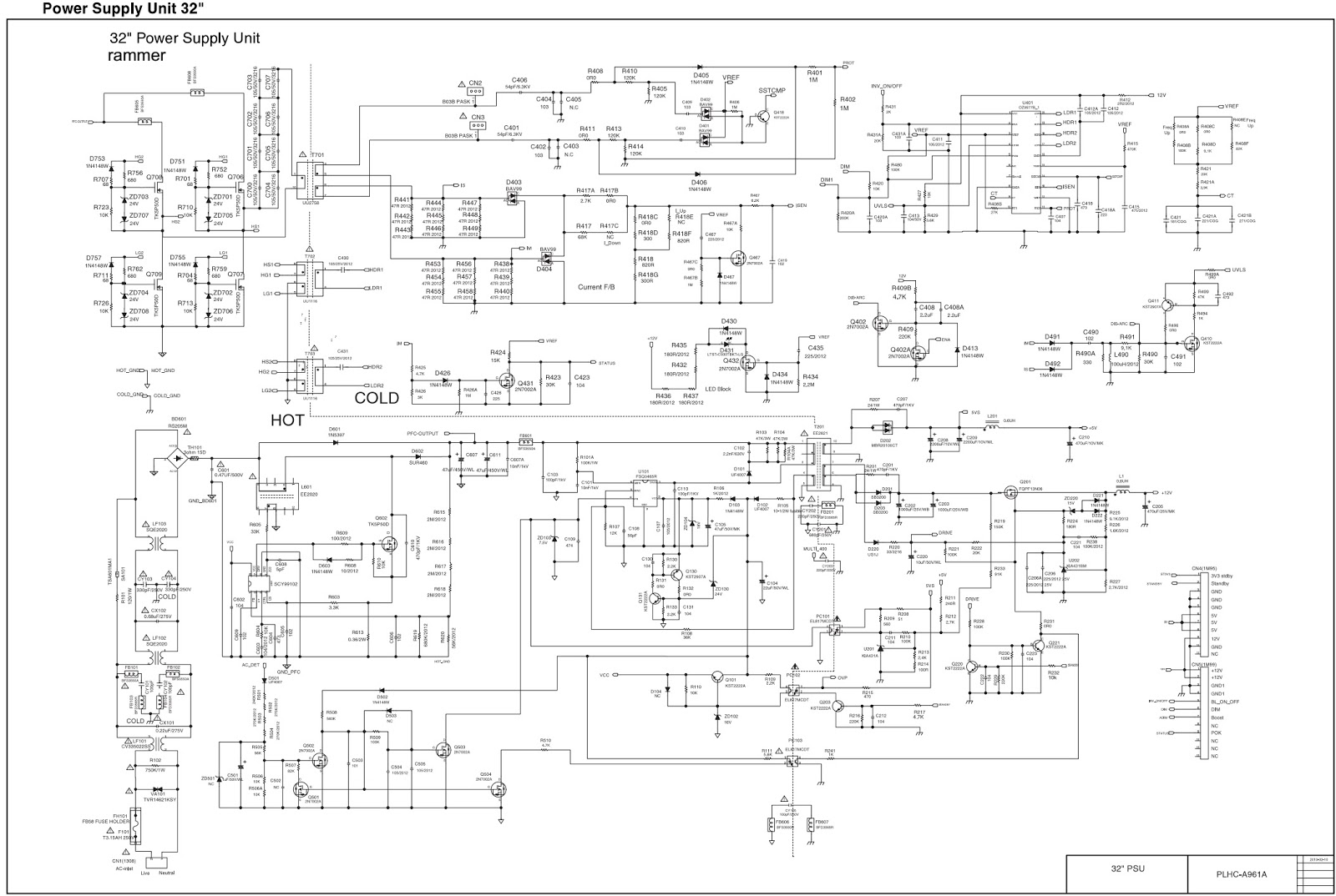 Electro help: Philips 32 inch LCD TV power supply Circuit Diagram
