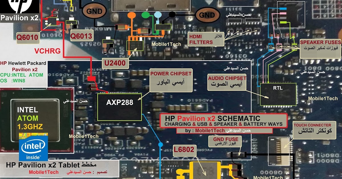 HP Pavilion x2 Tablet schematic