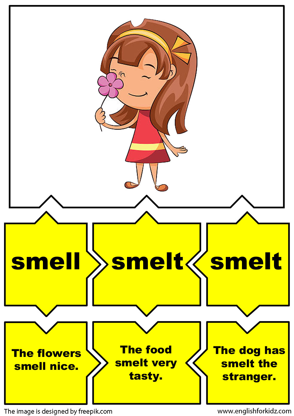 Irregular Verbs Puzzle Flashcards (Part 2)
