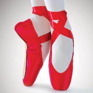 red ballet heels