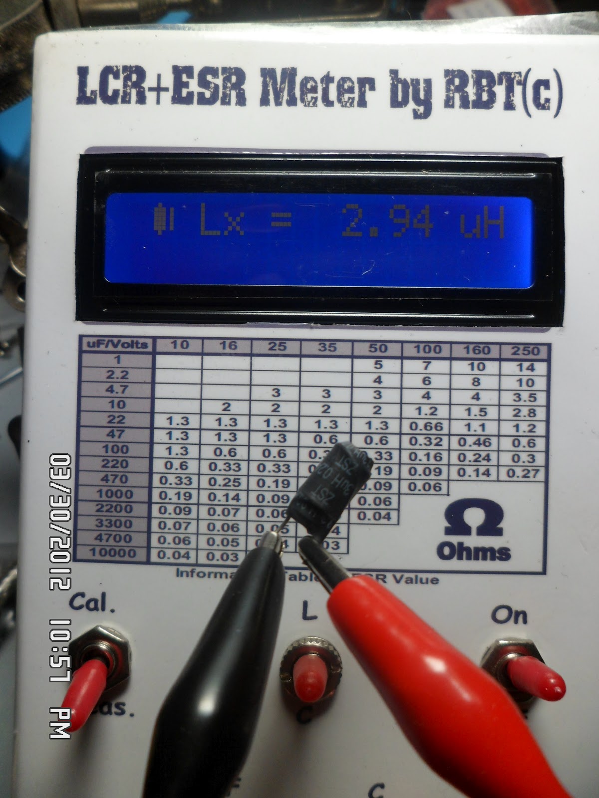 RBT's Tech Depot DIY LCR+ESR Meter