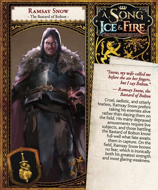 Painting Poorly: A Song of Ice & Fire - Ramsay Snow, the Bastard of Bolton