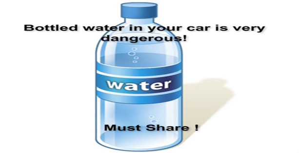Bottled water in your car is very dangerous! (Must Share)
