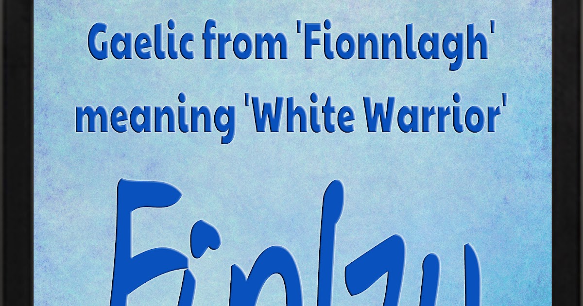 The Art Of Naming Finlay