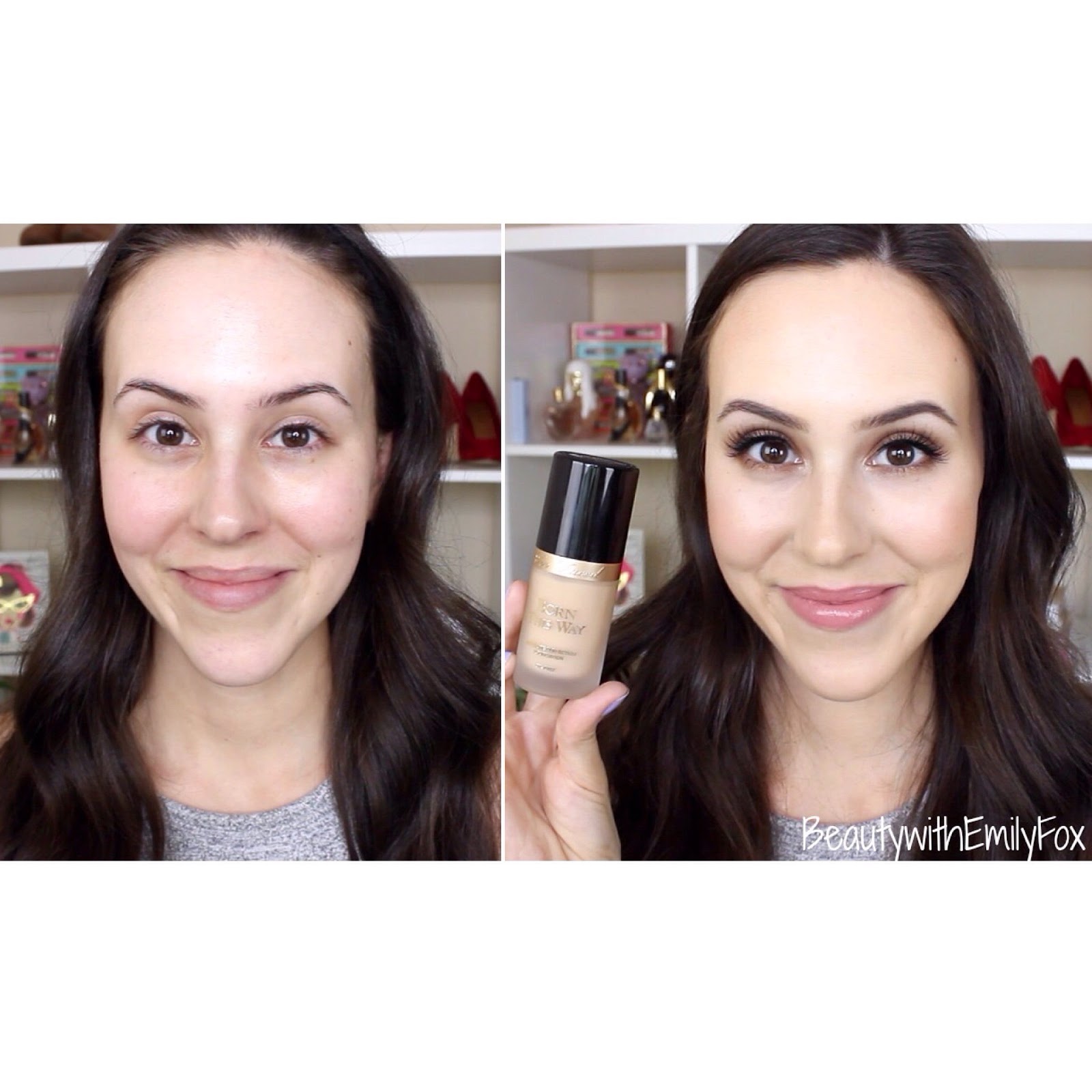 Beautywithemilyfox: Too Faced Born This Way Foundation Review - Swatches