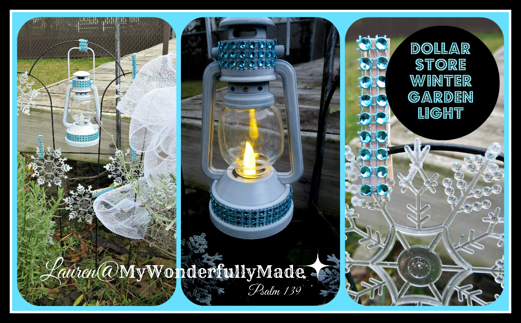 "Wonderfully Made" Dollar Store Garden Decor