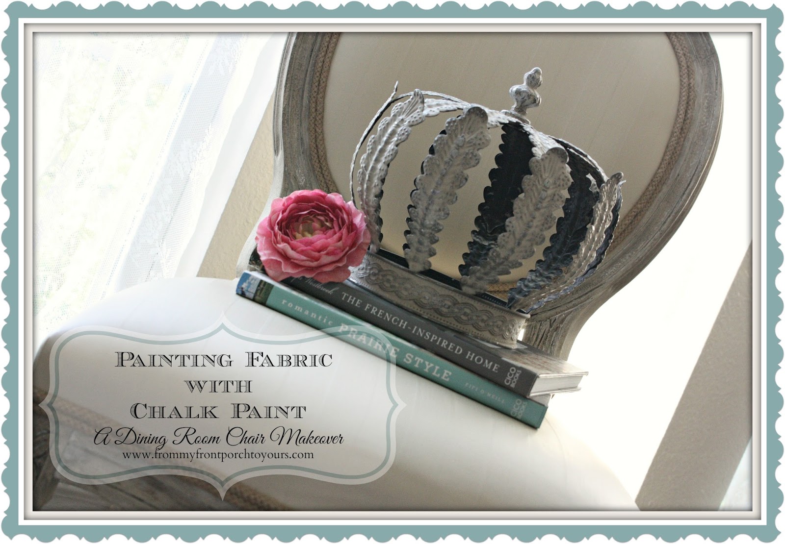 From My Front Porch To Yours- Painting Fabric With Chalk Paint