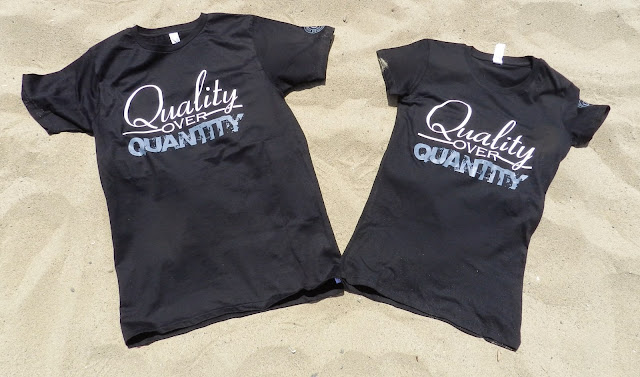 'Quality over Quantity' men's/unisex and women's shirts from the Freelance Collection
