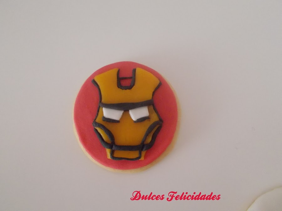 Galletas Iron Man fondant