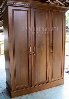 Model lemari jati 3 pintu minimalis terbaru Model lemari jati 3 pintu minimalis terbaru