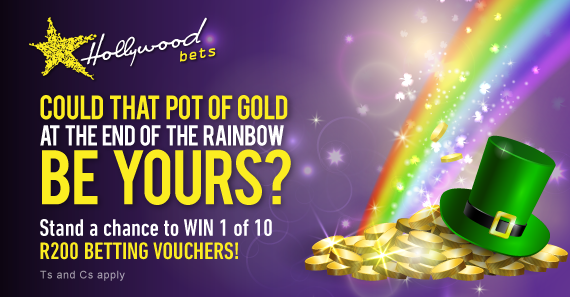St. Patrick's Day Promotion: Stance A Chance To Win 1 of 10 R200 Betting Vouchers Lucky green hat and pot of gold