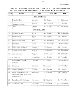 list-of-holiday-2019-gazetted-leave