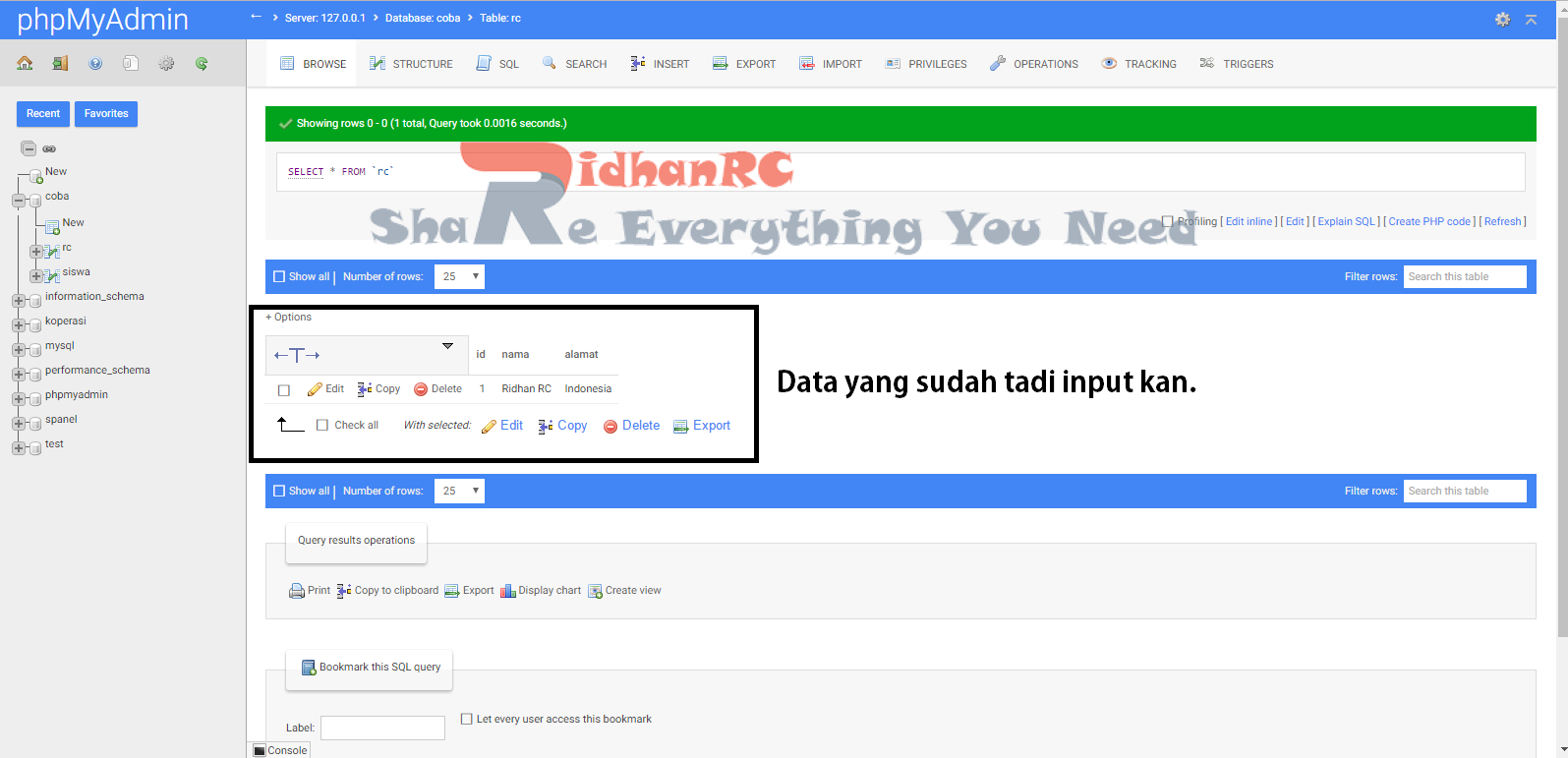 Membuat Database Mysql Dengan Java | ridhan rc membuat koneksi database mysql dengan java netbeans Membuat Database Mysql Dengan Java | ridhan rc membuat koneksi database mysql dengan java netbeans