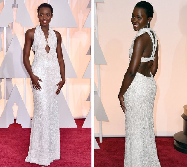Lupita Nyong'o in Calvin Klein Collection at the Academy Awards 2015 Lupita Nyong'o in Calvin Klein Collection at the Academy Awards 2015