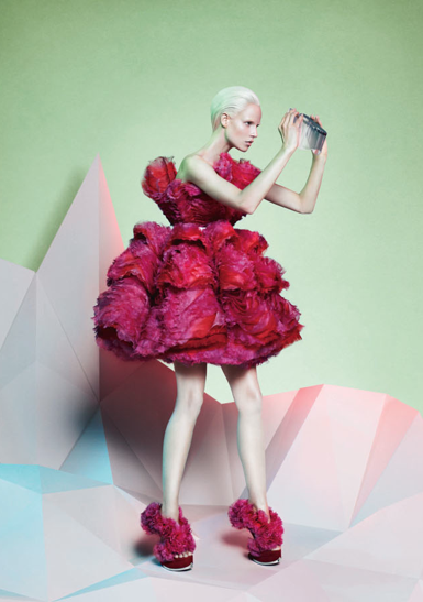 alexander mcqueen flower dress