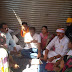  रायपुर - मजदूर नेता नियोगी की प्रतिमा के सामने शराब की दुकान के विरोध में धरने पर बैठी महिलाएं 