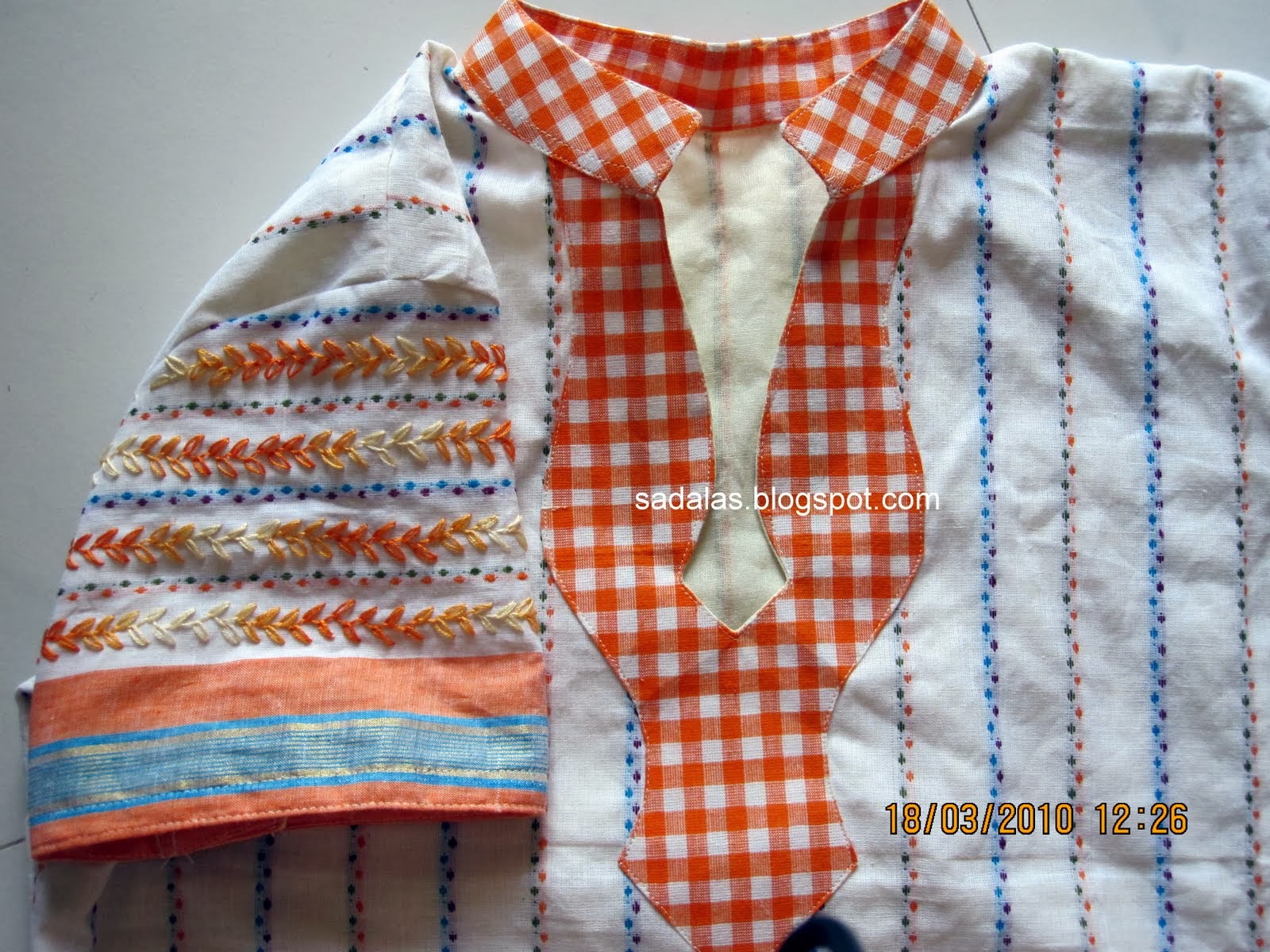 Sadala's Embroidery Feathered chain stitch