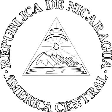 LAMINAS PARA COLOREAR - COLORING PAGES: Mapa y Bandera de Nicaragua
