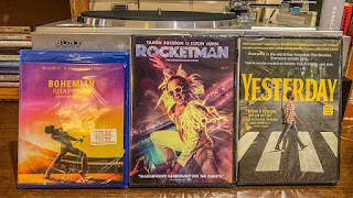 Movies about The Beatles, Elton John, Queen, Freddie Mercury Bohemian. Rhapsody, Rocketman, Yesterday.