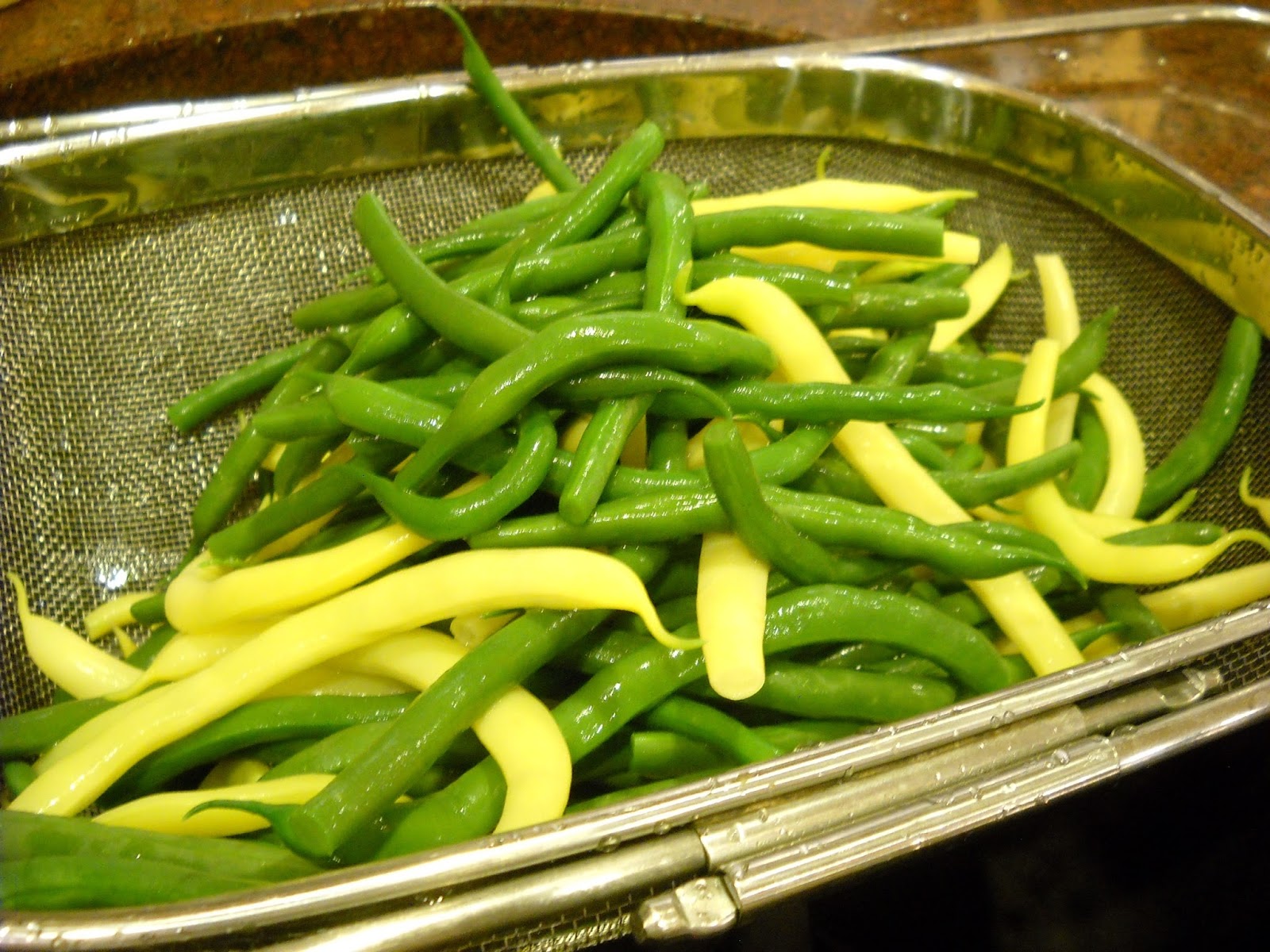 World on a Platter Has Moved! Slow cooked green beans from the garden