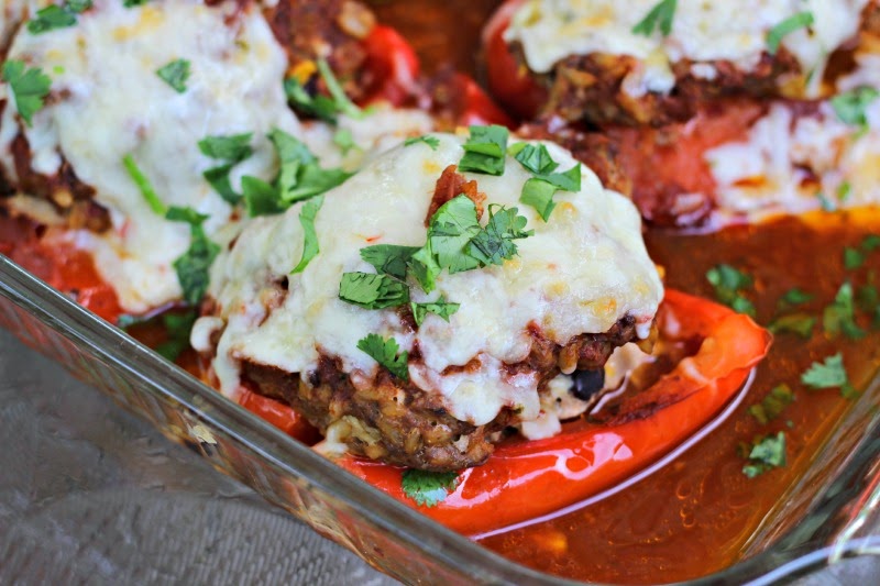 Southwest Chipotle Stuffed Peppers: takes the stuffed pepper and kicks it up a notch! #stuffedpeppers #southwest 