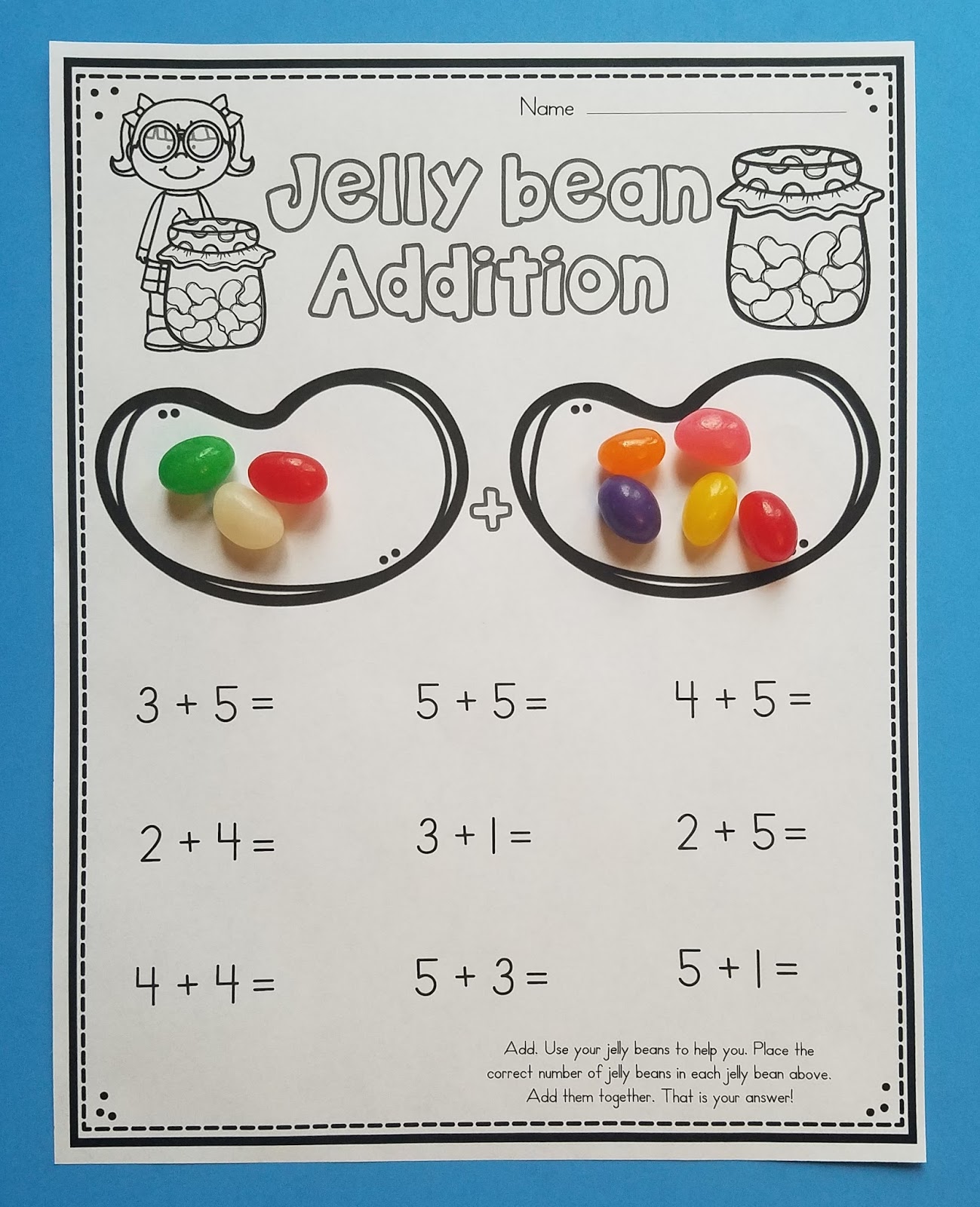 color-the-jelly-beans-color-and-tally-printable-worksheets-in-2021-jelly-beans-crafts