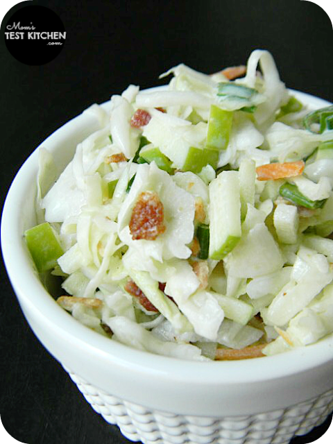 Mom's Test Kitchen: Apple Bacon Coleslaw #BaconMonth