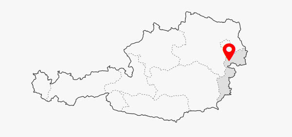 Mapa Burgenland