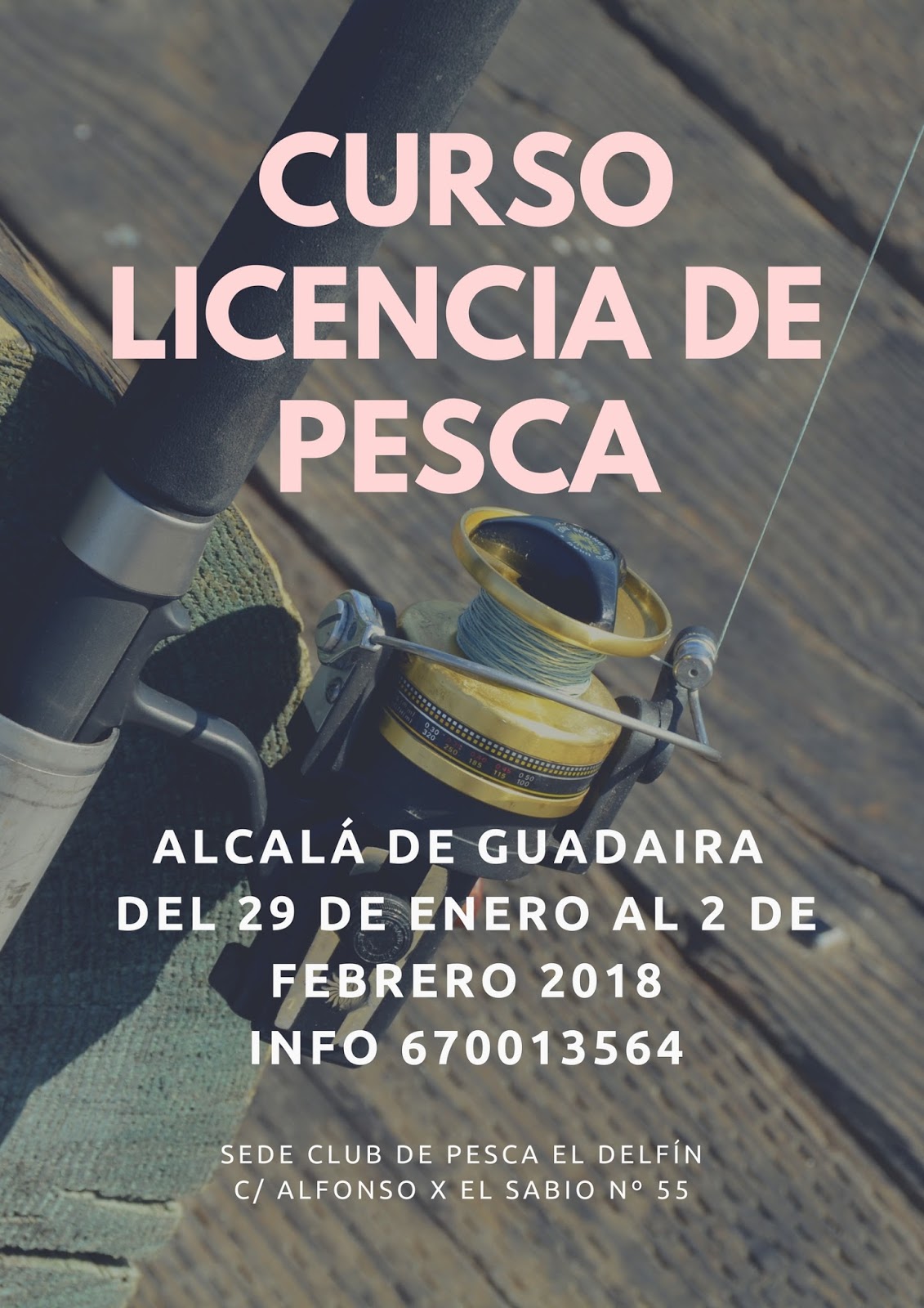 CURSO DE OBTENCIÓN DE LICENCIA DE PESCA CONTINENTAL EN ANDALUCÍA CURSO OBTENCIÓN LICENCIA DE CURSO DE OBTENCIÓN DE LICENCIA DE PESCA CONTINENTAL EN ANDALUCÍA CURSO OBTENCIÓN LICENCIA DE