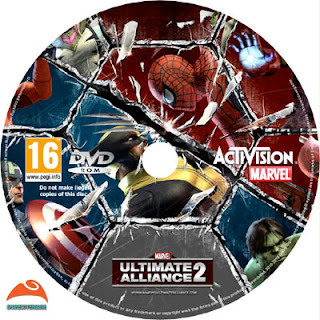 Marvel Ultimate Alliance 2  Disk Label