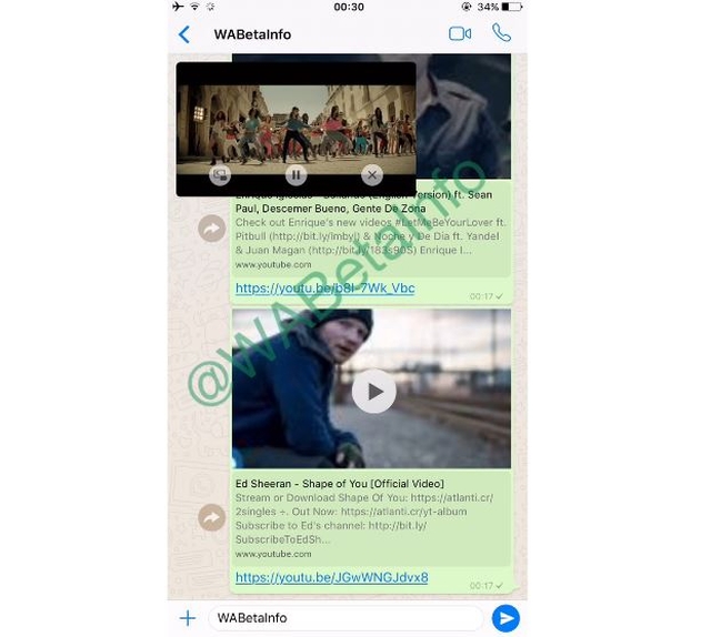 واتساب تعلن عن دمج اليوتيوب داخل تطبيقها واتساب تعلن عن دمج اليوتيوب داخل تطبيقها