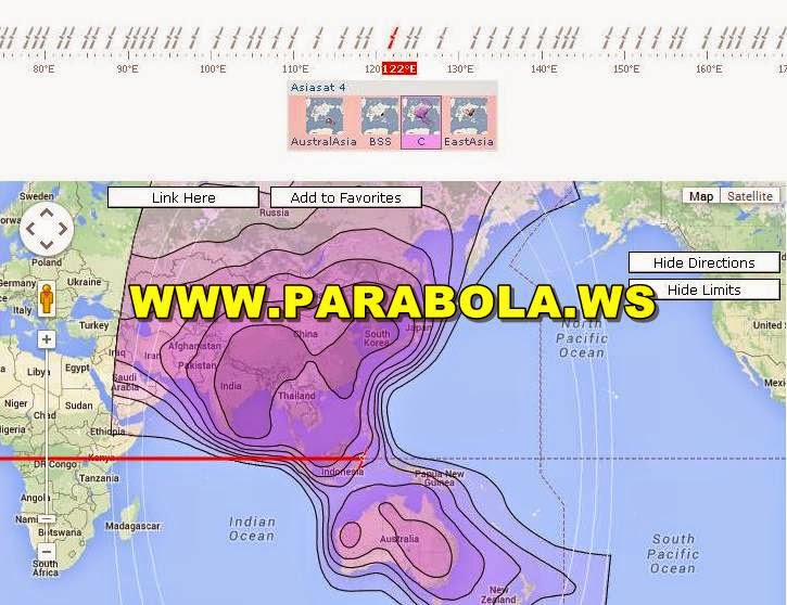 satelit parabola beam Indonesia asiasat 4 c band