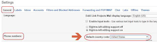 Gmail Phone numbers Settings Gmail Phone numbers Settings