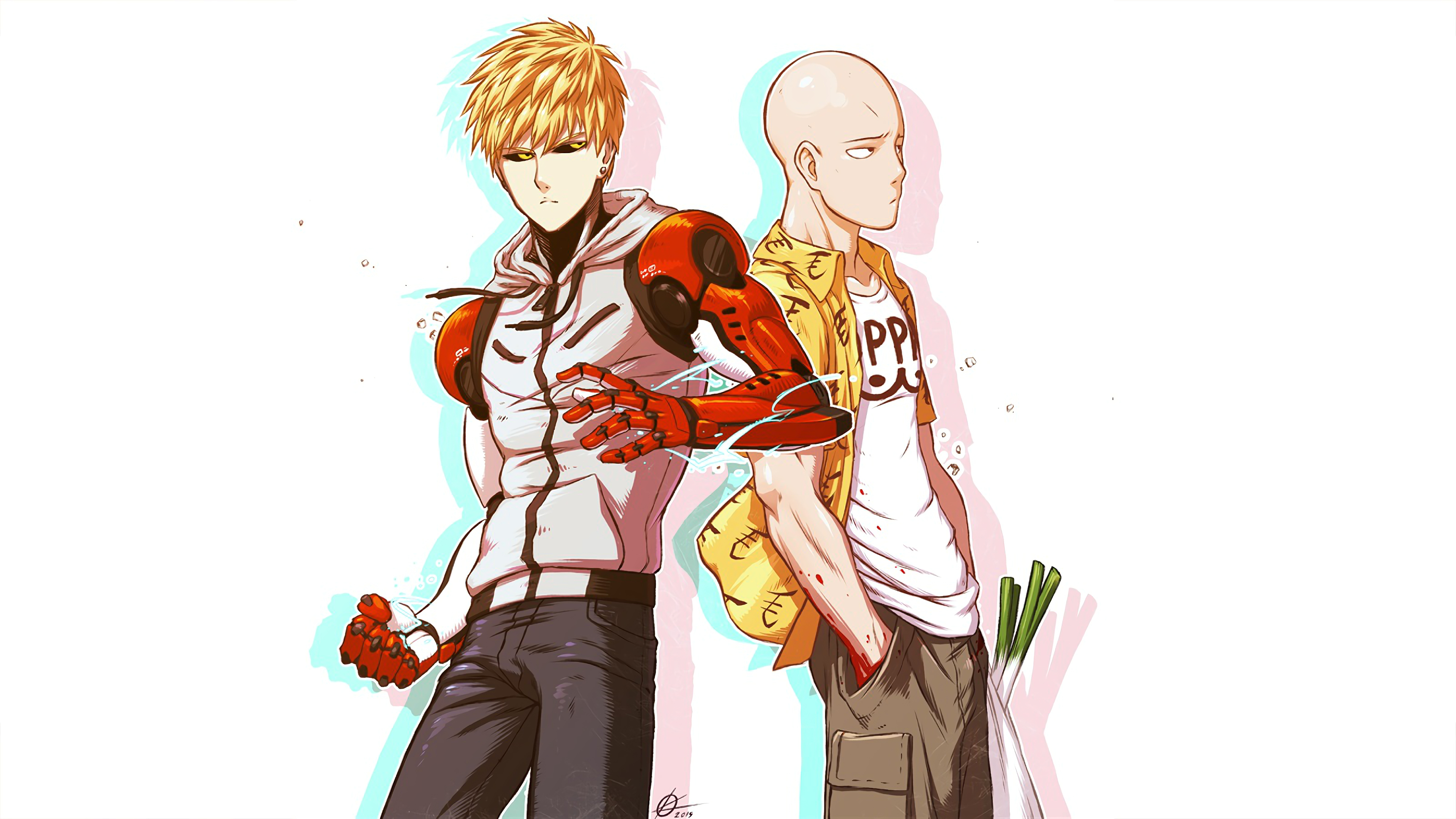 Genos and Saitama One Punch Man 4K Wallpaper #56