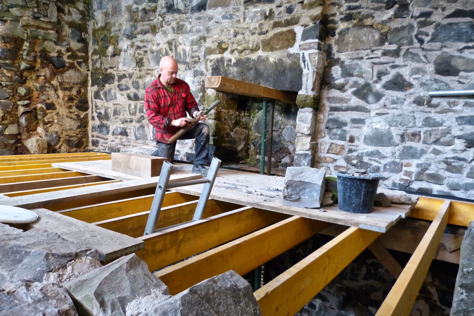 Mingary Castle: Radiators in the Chapel