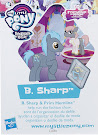 My Little Pony Wave 20 B. Sharp Blind Bag Card