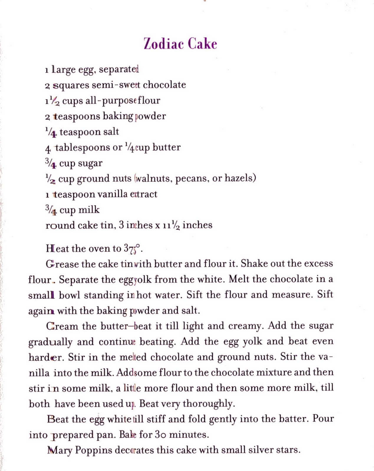 Dying For Chocolate Mary Poppins In The Kitchen Zodiac Chocolate Cake