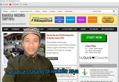 Lagu I have a dream untuk Pembelajaran Bahasa Inggris SMP - Andri's Blog
