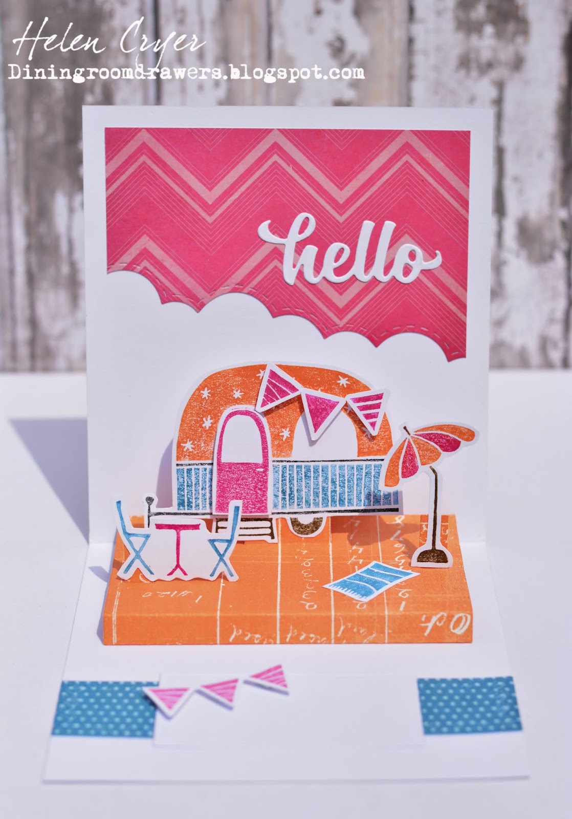 The Dining Room Drawers Karen Burniston & Darkroom Door Blog Hop Card