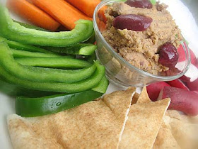 Marinated Sun-Dried Tomato Hummus with Olives