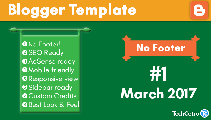 Best Responsive Blogger Template Without Footer Credits 2017 1 