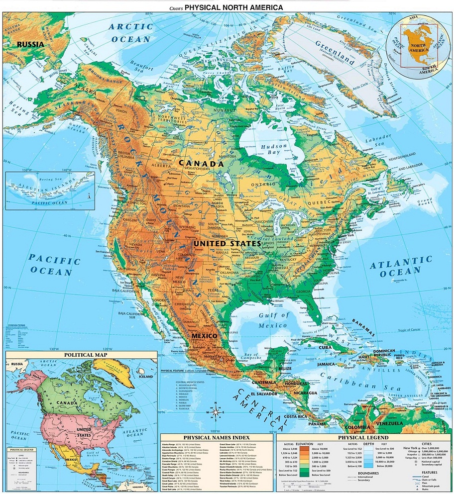 North America Map Region City Map Of World Region City