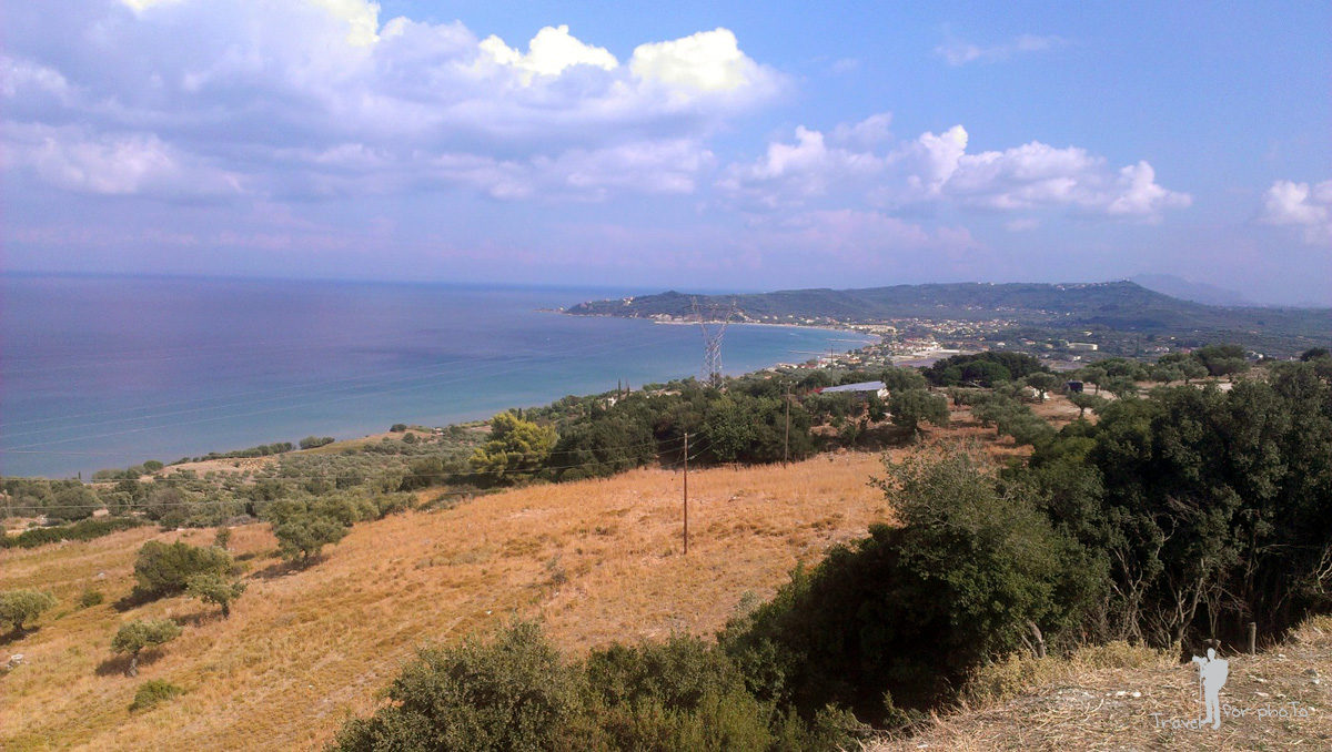 Vedere spre nordul insulei Zakynthos