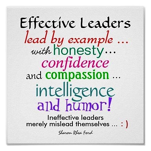 Lead by example. Intelligent compassion.