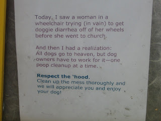 Wheelchair dog poo sign - Castro, San Francisco CA 94114