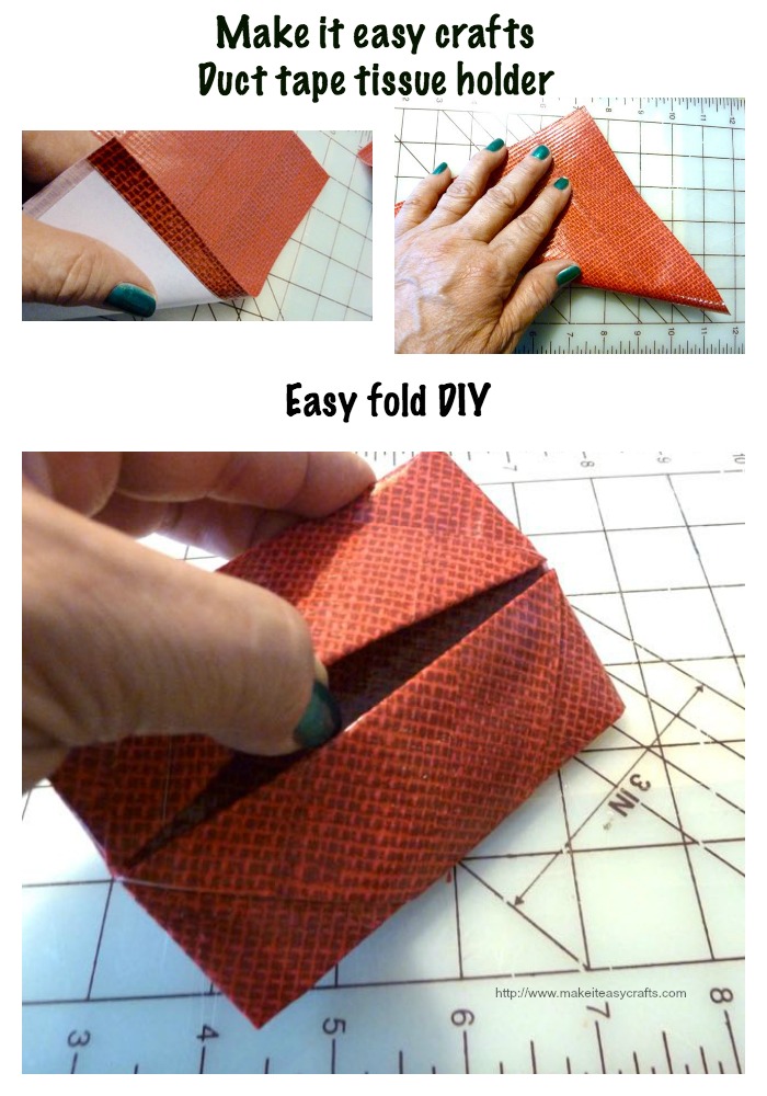 Make it easy crafts Duct tape tissue holder DIY