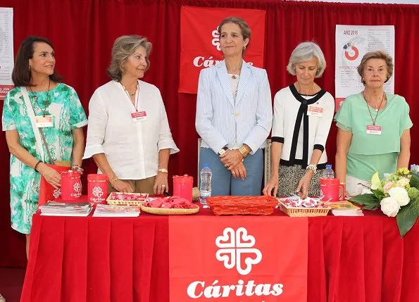 Infanta Elena presides over 'Caritas' charity fundraising event on the occasion of the Charity Day in Madrid