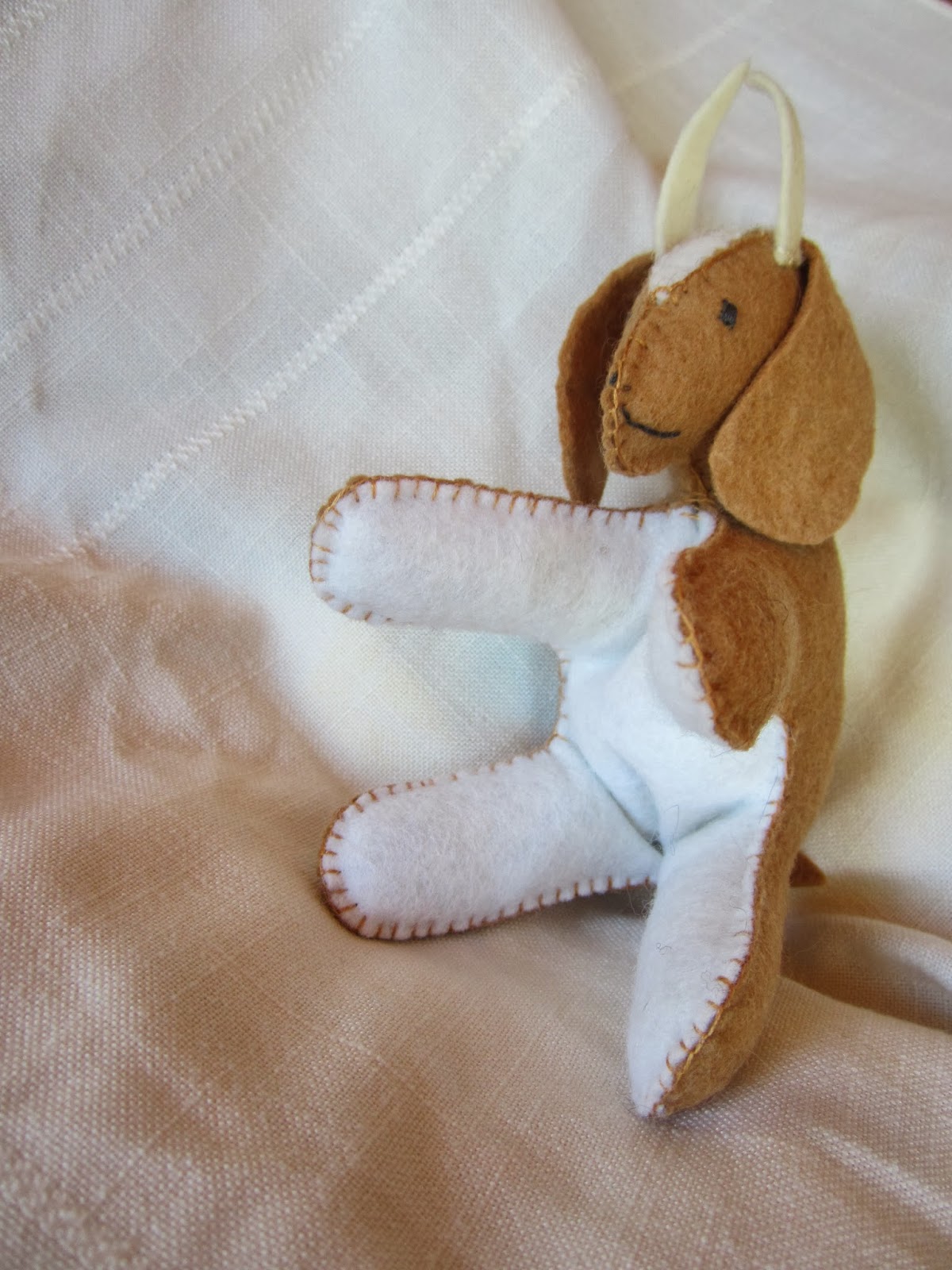 Harvest Moon by Hand: Embroidered Goat Ornaments - Art Every Day Month - Day 13