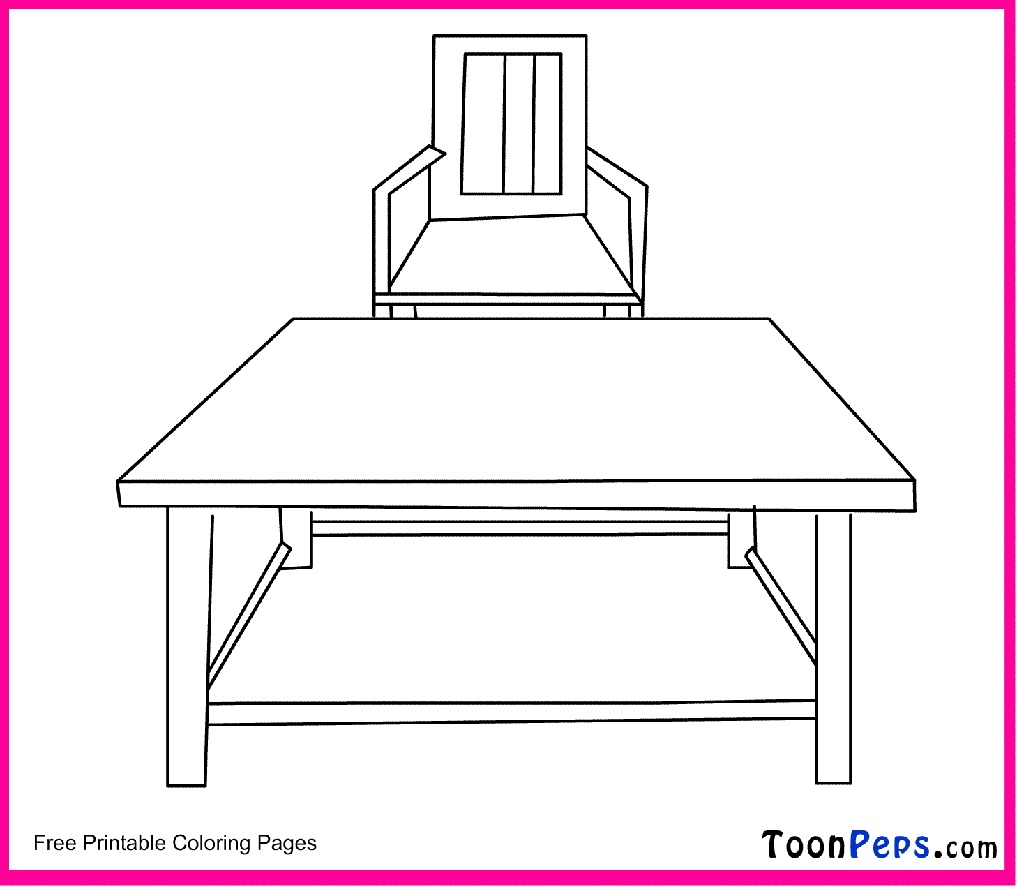 tables coloring pages - photo #25